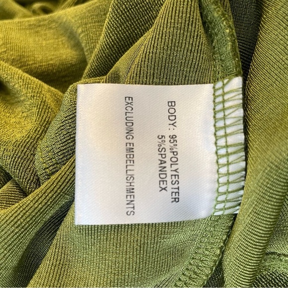 Princess Polly Aaliyah Mini Dress Retro Green Bodycon Silhouette Lace Up Back - Picture 8 of 11